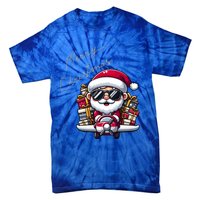 Cool Santa And Plane Funny Merry Christmas Old Xmas Great Gift Tie-Dye T-Shirt