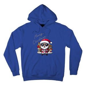 Cool Santa And Plane Funny Merry Christmas Old Xmas Great Gift Tall Hoodie