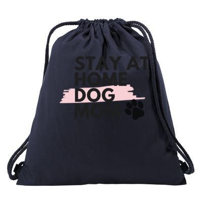 Cute Stay At Home Fur Dog Mom Life Fur Dog Mama Cool Gift Cool Gift Drawstring Bag