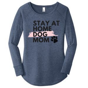 Cute Stay At Home Fur Dog Mom Life Fur Dog Mama Cool Gift Cool Gift Women's Perfect Tri Tunic Long Sleeve Shirt