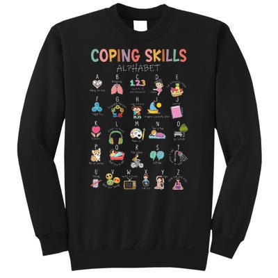 Coping Skills Alphabet School Counselor Psychologist Social Sweatshirt