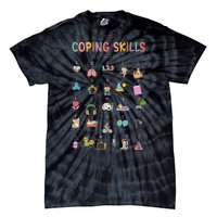 Coping Skills Alphabet School Counselor Psychologist Social Tie-Dye T-Shirt