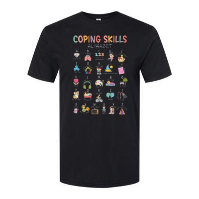 Coping Skills Alphabet School Counselor Psychologist Social Softstyle CVC T-Shirt