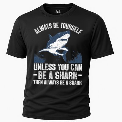 Cool Shark Art For Men Women Megalodon Sharks Biology Ocean Performance Shirt