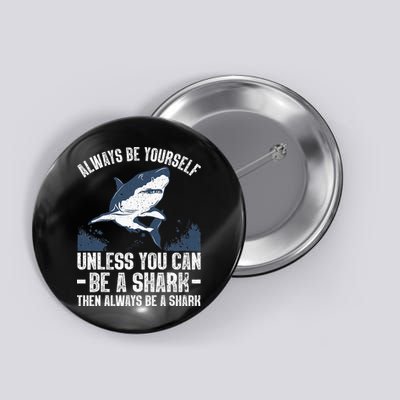 Cool Shark Art For Men Women Megalodon Sharks Biology Ocean Button