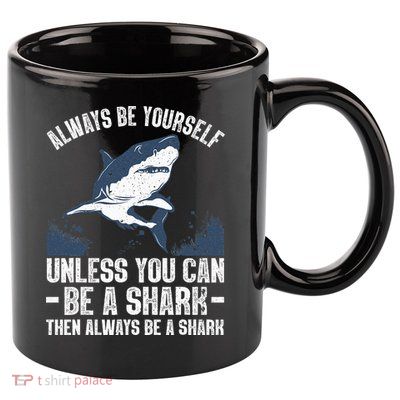 Cool Shark Art For Men Women Megalodon Sharks Biology Ocean 11oz C Handle Ceramic Mug