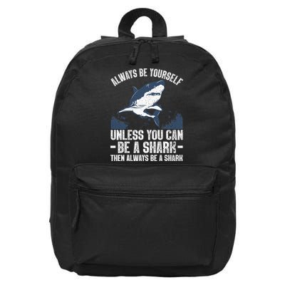 Cool Shark Art For Men Women Megalodon Sharks Biology Ocean 16 in Basic Backpack