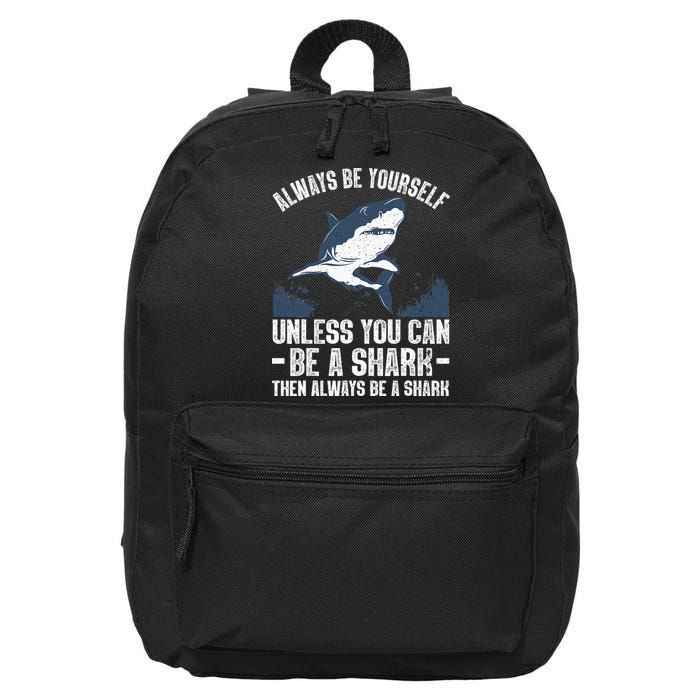 Cool Shark Art For Men Women Megalodon Sharks Biology Ocean 16 in Basic Backpack