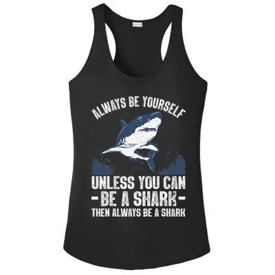 Cool Shark Art For Men Women Megalodon Sharks Biology Ocean Ladies PosiCharge Competitor Racerback Tank
