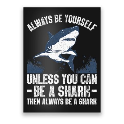 Cool Shark Art For Men Women Megalodon Sharks Biology Ocean Poster