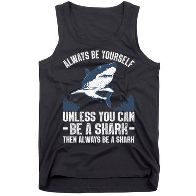 Cool Shark Art For Men Women Megalodon Sharks Biology Ocean Tank Top