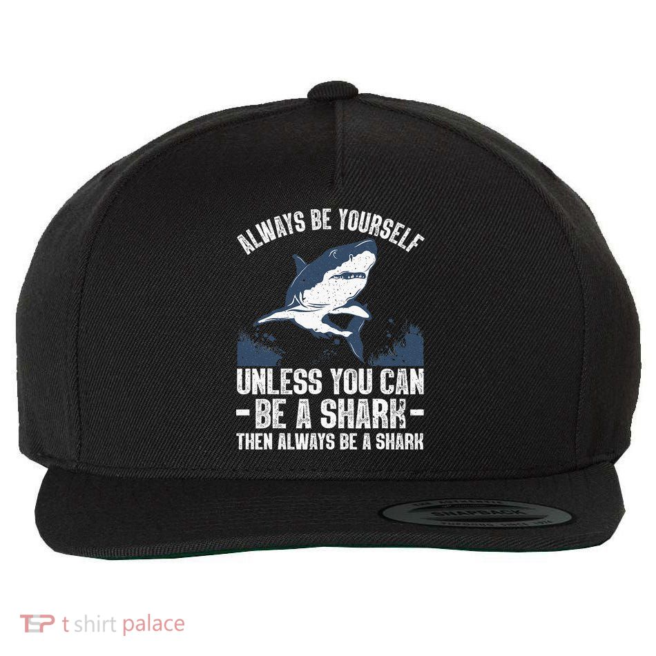 Cool Shark Art For Men Women Megalodon Sharks Biology Ocean Wool Snapback Cap