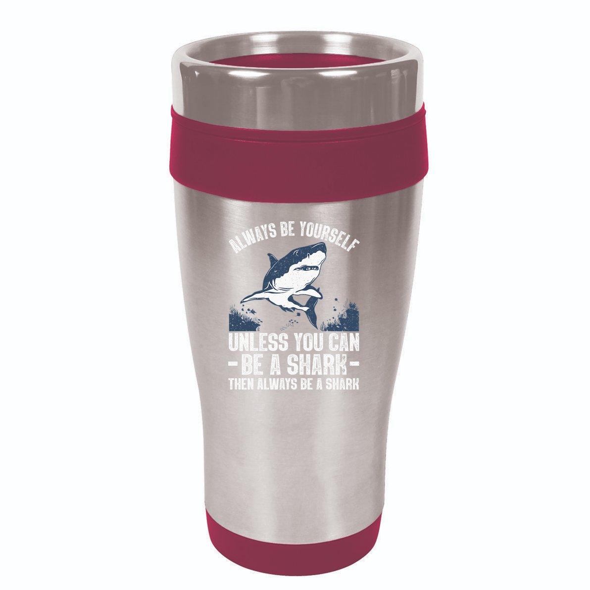 Cool Shark Art For Men Women Megalodon Sharks Biology Ocean 16oz Travel Tumbler