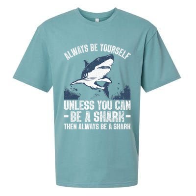 Cool Shark Art For Men Women Megalodon Sharks Biology Ocean Sueded Cloud Jersey T-Shirt