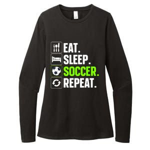 Cool Soccer Art For Team Sport Soccer Player Gift Womens CVC Long Sleeve Shirt