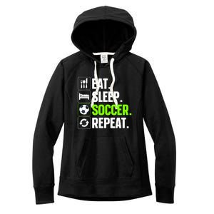 Cool Soccer Art For Team Sport Soccer Player Gift Women's Fleece Hoodie