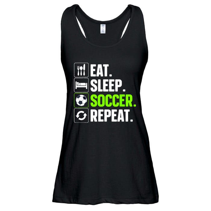 Cool Soccer Art For Team Sport Soccer Player Gift Ladies Essential Flowy Tank