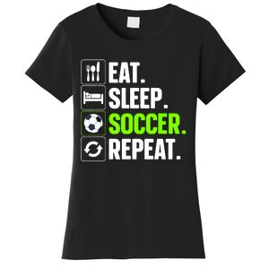 Cool Soccer Art For Team Sport Soccer Player Gift Women's T-Shirt