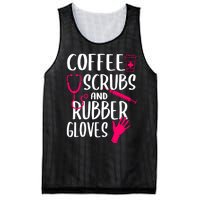 Coffee Scrubs And Rubber Gloves Medical Nurse Doctor Gift Mesh Reversible Basketball Jersey Tank