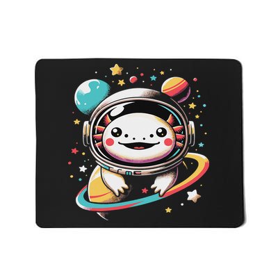 Cute Space Axolotl Kawaii Anime Space Mousepad