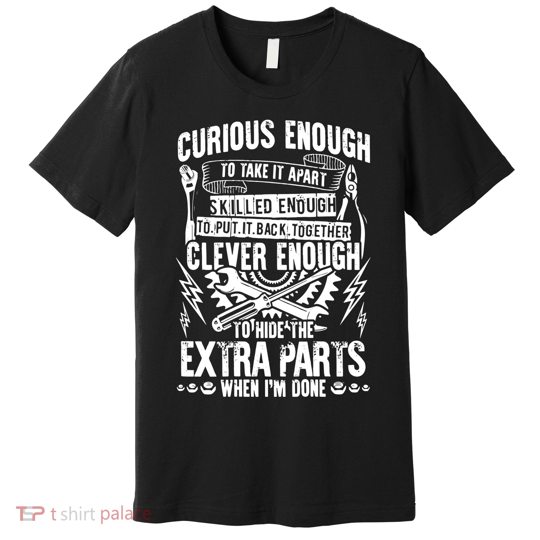 Curious, Skilled And Clever Funny Car Auto Truck Mechanic Premium T-Shirt