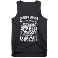 Curious, Skilled And Clever Funny Car Auto Truck Mechanic Tank Top