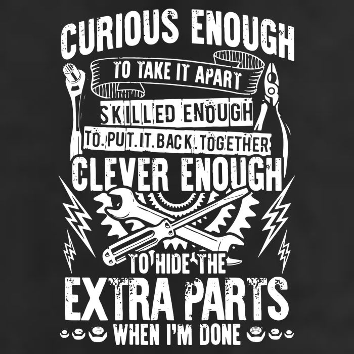 Curious, Skilled And Clever Funny Car Auto Truck Mechanic Golf Towel