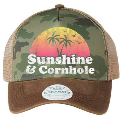 Cornhole Sunshine And Cornhole Legacy Tie Dye Trucker Hat