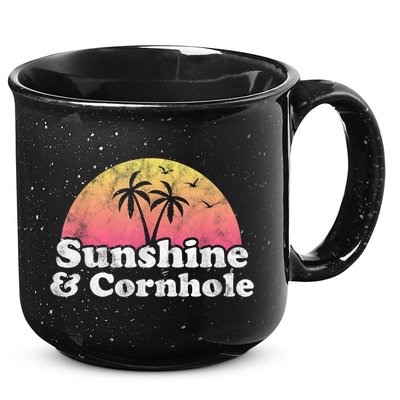 Cornhole Sunshine And Cornhole 15oz Campfire Ceramic Mug