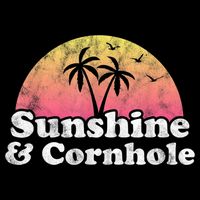 Cornhole Sunshine And Cornhole Drawstring Bag