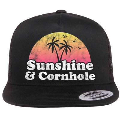 Cornhole Sunshine And Cornhole Flatbill Hat