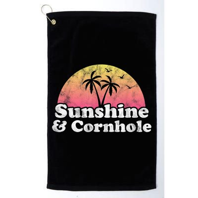 Cornhole Sunshine And Cornhole Golf Towel