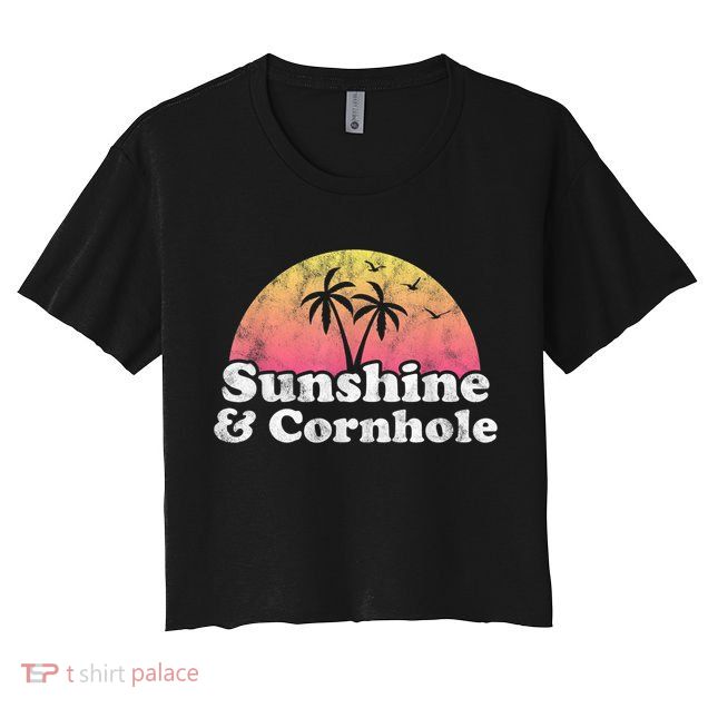 Cornhole Sunshine And Cornhole Crop Top