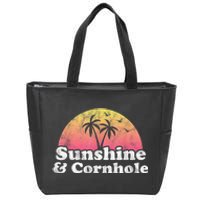 Cornhole Sunshine And Cornhole Zip Tote Bag