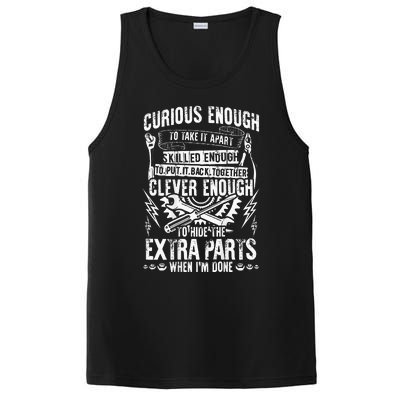 Curious Skilled And Clever Funny Car Auto Truck Mechanic PosiCharge Competitor Tank