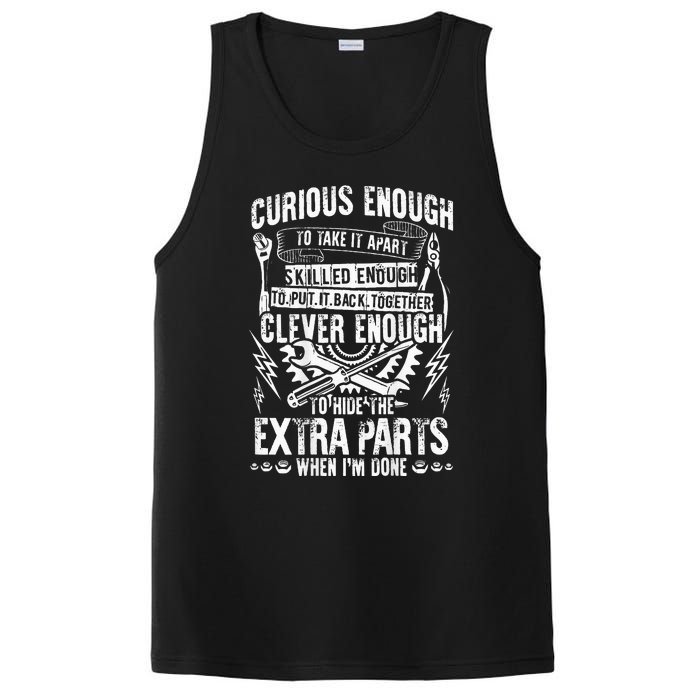 Curious Skilled And Clever Funny Car Auto Truck Mechanic PosiCharge Competitor Tank