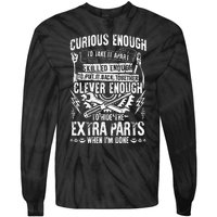 Curious Skilled And Clever Funny Car Auto Truck Mechanic Tie-Dye Long Sleeve Shirt