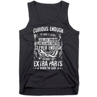 Curious Skilled And Clever Funny Car Auto Truck Mechanic Tank Top