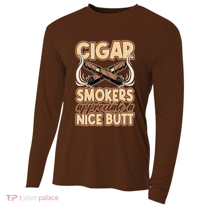 Cigar Smokers Appreciate A Nice Butt Cooling Performance Long Sleeve Crew