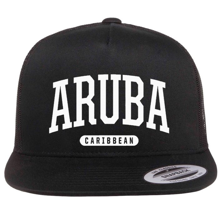 College Style Aruba Caribbean Souvenir Flatbill Hat