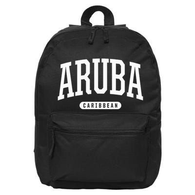 College Style Aruba Caribbean Souvenir 16 in Basic Backpack