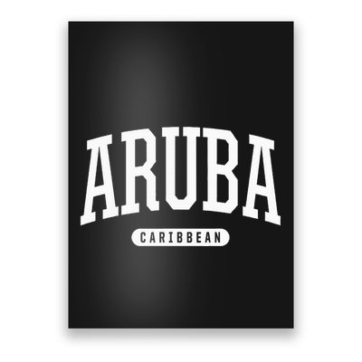 College Style Aruba Caribbean Souvenir Poster