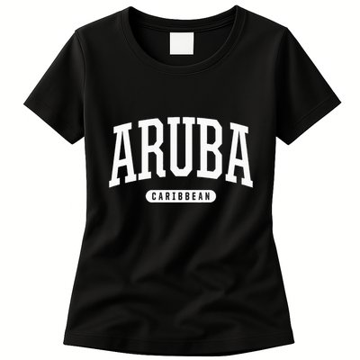 College Style Aruba Caribbean Souvenir Womens T-Shirt