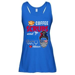 Coffee Scrubs And Rubber Gloves Nurse Life Gift Ladies Essential Flowy Tank