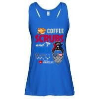 Coffee Scrubs And Rubber Gloves Nurse Life Gift Ladies Essential Flowy Tank