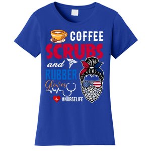 Coffee Scrubs And Rubber Gloves Nurse Life Gift Women's T-Shirt