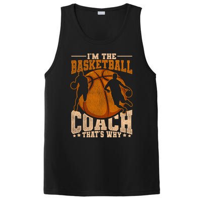 Coaching Sports Athletic Basketball Coach Training Coach Funny Gift PosiCharge Competitor Tank