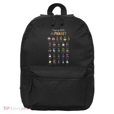 Coping Skills Alphabet Mental Health Awareness Counselor 16 in Basic Backpack