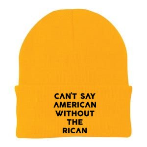 CanT Say American Without The Rican Knit Cap Winter Beanie