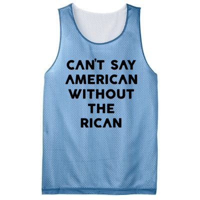 CanT Say American Without The Rican Mesh Reversible Basketball Jersey Tank